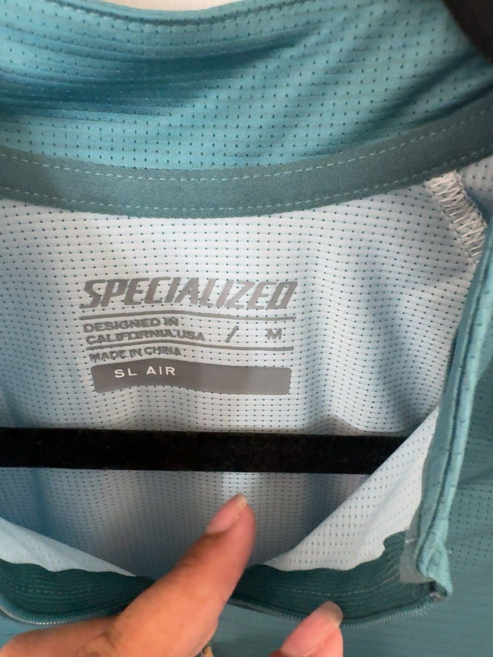 Specialized SL Air Women Cycling Jersey Medium Aqua Arrow UPF 30 Bike Shirt NWT - Picture 3 of 8